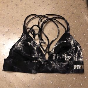 Pink sports bra small